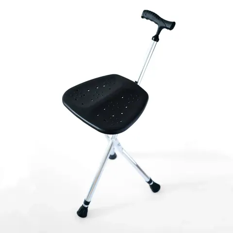 Canne avec siège, capacité de 120 kg, canne de marche avec siège pour adultes au repos, personnes âgées