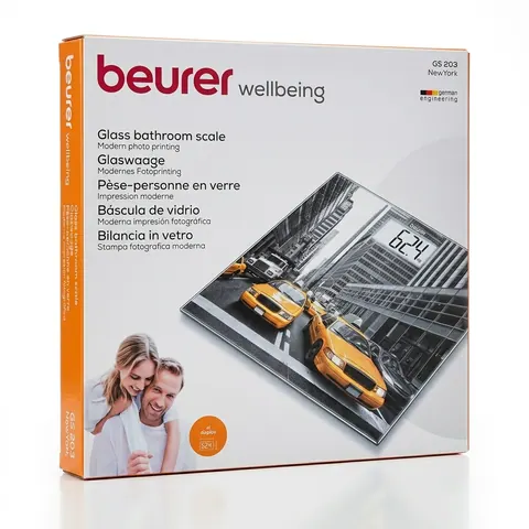Pèse-personne en verre Beurer GS 203 New York
